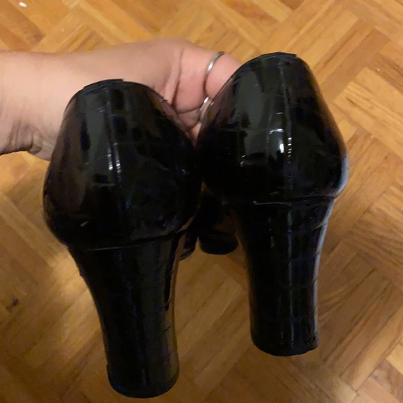 Vince Camuto Patent Leather Block Heels - Picture 3 of 9